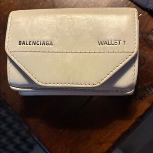 EUC Balenciaga Cream Wallet